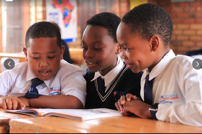 Students studying