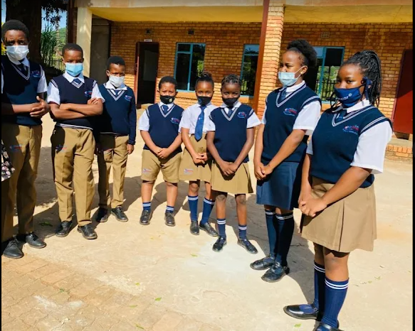 Students in uniform